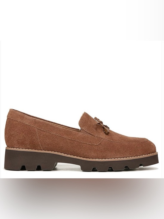 Vionic Shoes - Vionic Brown Suede Tassel Slip-On Loafer